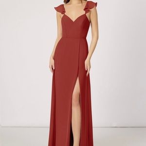Azazie Bridesmaid Dress Terracotta A0